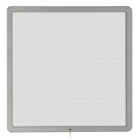 United Visual Products Sliding Door Wood Corkboard, 60"x36", Cher, UV9004OCS-CHERRY-PEARL UV9004OCS-CHERRY-PEARL